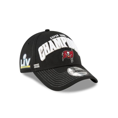 Tampa Bay Buccaneers Gorra | New Era NFL Official Super Bowl Lv Champions Locker Room 9forty Adjustable Cap Mexico - Negros